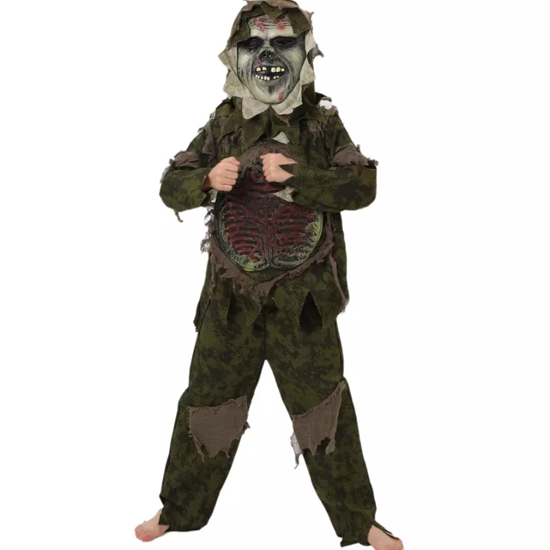 Swamp Monster Thing Halloween Scary Scary Terror Cosplay เครื่องแต่งกายสำหรับเด็ก