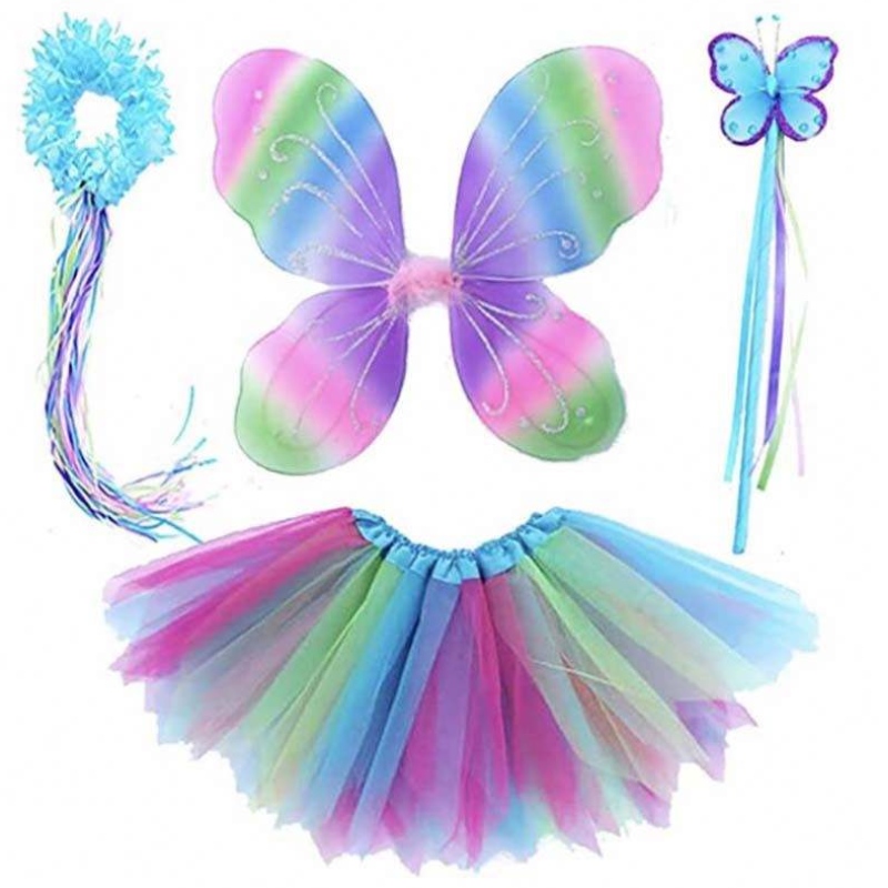 ชุดคาร์นิวัล Girls \\\\ \'Fairy Party Set อายุ 3-8 ปี Princess Fairy Tutu Skirt Costume DGHC-035