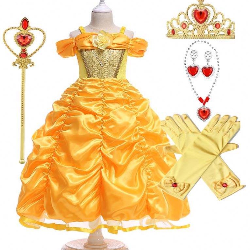 Halloween Christmas Cosplay Party Belle แต่งตัวเสื้อผ้าวันเกิด Halloween HCBL-008