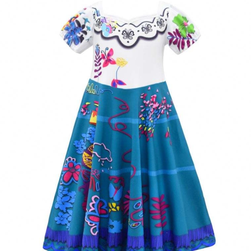 อะนิเมะ Isabella Encanto ชุดสีม่วงสาวเจ้าหญิงเด็กชุดแฟนซี Carnival คอสเพลย์ Encanto เครื่องแต่งกายเด็กเสื้อผ้า