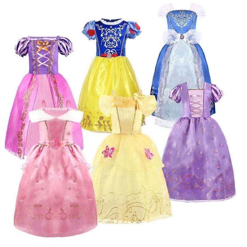 เครื่องแต่งกายคอสเพลย์ฮาโลวีนเด็ก Belle Aurora Sofia ฤดูร้อนชุดวันเกิดแฟนซีเด็กผู้หญิงแฟนซีแฟนเซิลชุดเจ้าหญิง
