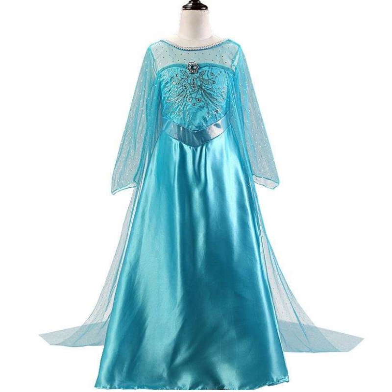 2021 Elsa 2 Halloween Skirt Girls Dress Tailing Printed Princess Princess Children \\\\ s