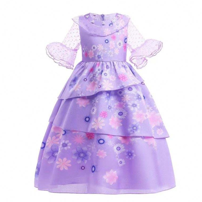อนิเมะ Encanto คอสเพลย์ Isabella ชุดเดรสสีม่วงสาวเจ้าหญิงชุดเด็กชุดแฟนซี