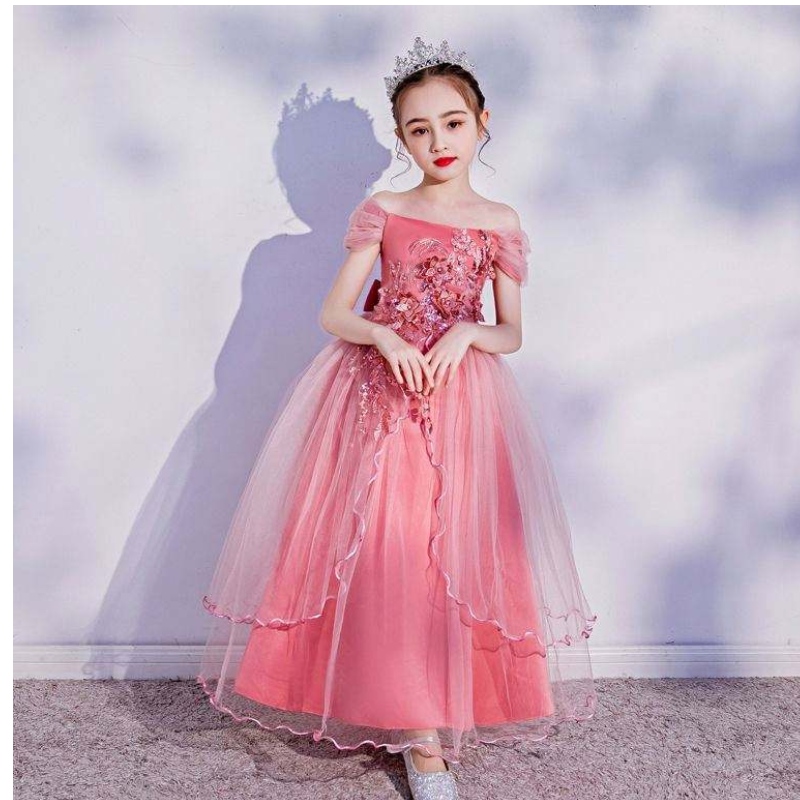การออกแบบ Baby Frock Baby คุณภาพสูงชุดบูติกหญิงสาวสไตล์ตะวันตกสไตล์ตะวันตกสำหรับเด็กปาร์ตี้สาวชุดสาวชุด LP-213