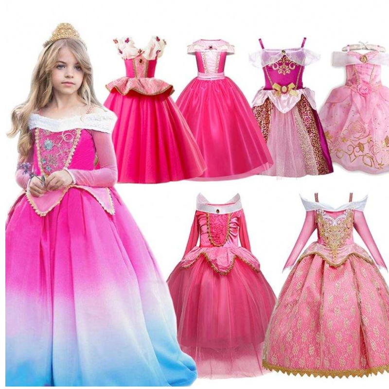 Girl Fancy Deluxe Sleeping Beauty Halloween Princess Party Party Aurora แต่งตัวเด็ก ๆ