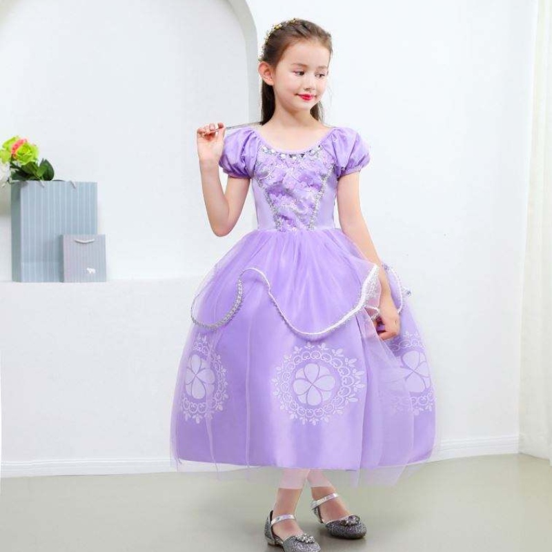 ชุดฮัลโลวีนเด็ก ๆ \\\\ s Princess Sofia Dress Girls Princess Sofia Dress Children \\\\ Scplay ชุดแต่งกาย