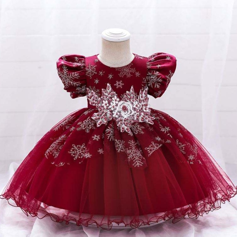 baige baby girl frocks ออกแบบแขนสั้นการเต้นรำชุดเต้นรำเด็ก \\\\ s party สวมชุด l2028xz