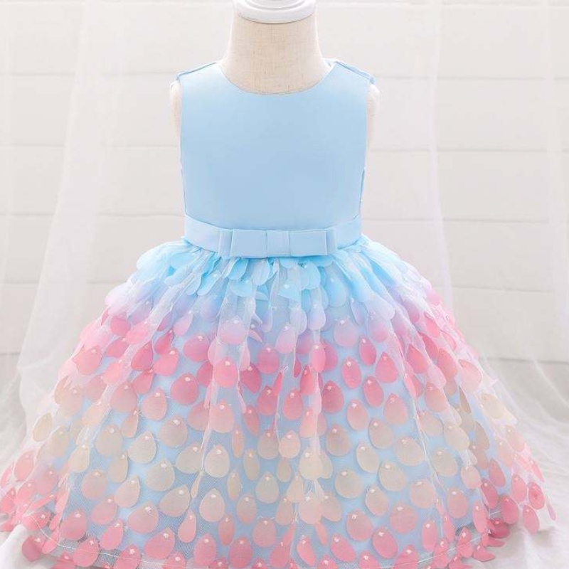 Baige Amazon Top Sale Mermaid Sequin ชุดเด็กเจ้าหญิงสาวปาร์ตี้วันเกิดชุดวันหนึ่ง