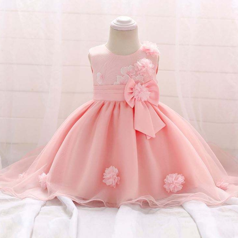 Maqtz Factory Direct Directale Lolesale Girls Dreses Kids Bow Christmas Party Evening Trailing Dress For For For Girls
