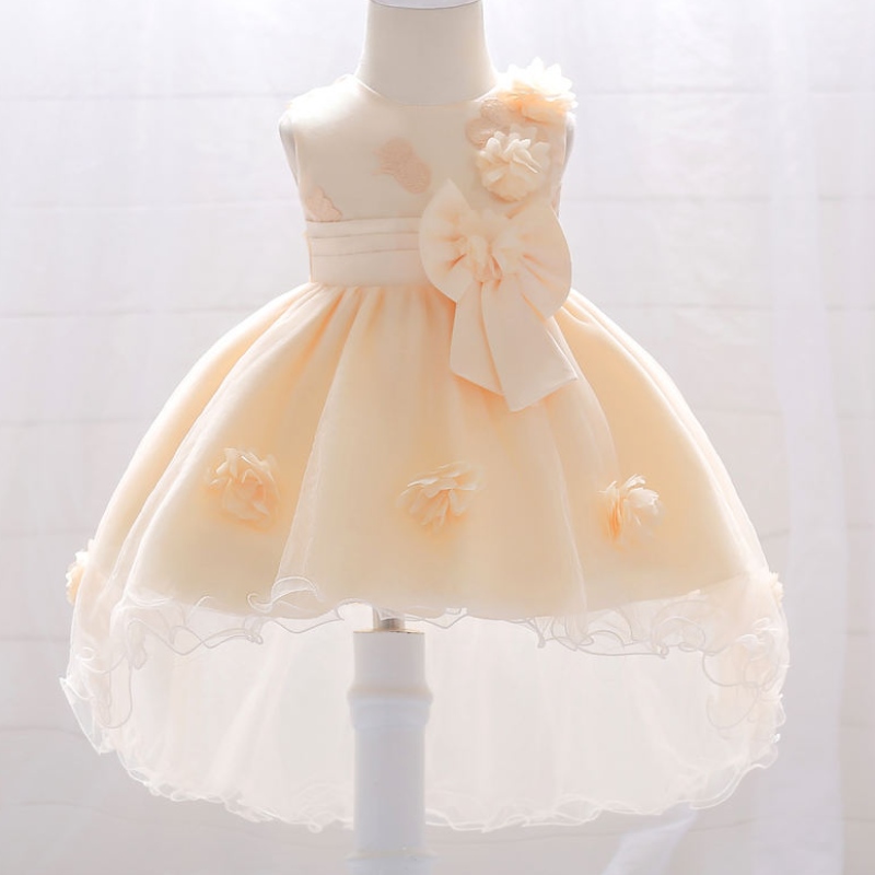 Maqtz Factory Direct Directale Lolesale Girls Dreses Kids Bow Christmas Party Evening Trailing Dress For For For Girls
