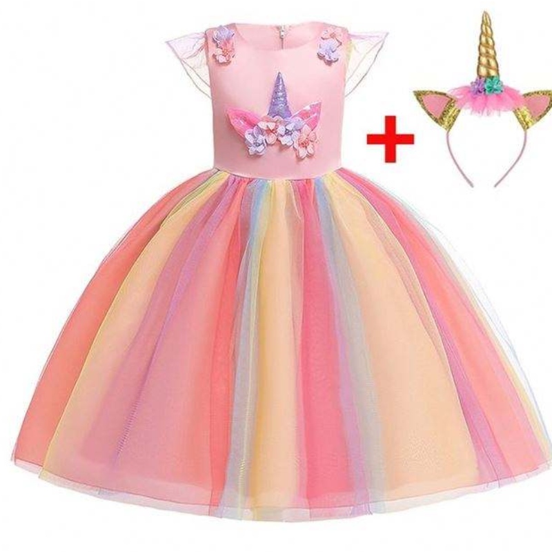 baige ruffles unicorn baby dress kids kids ชุดสวย ๆ ชุดเด็ก Smocked เสื้อผ้าเด็กดีเจ 003
