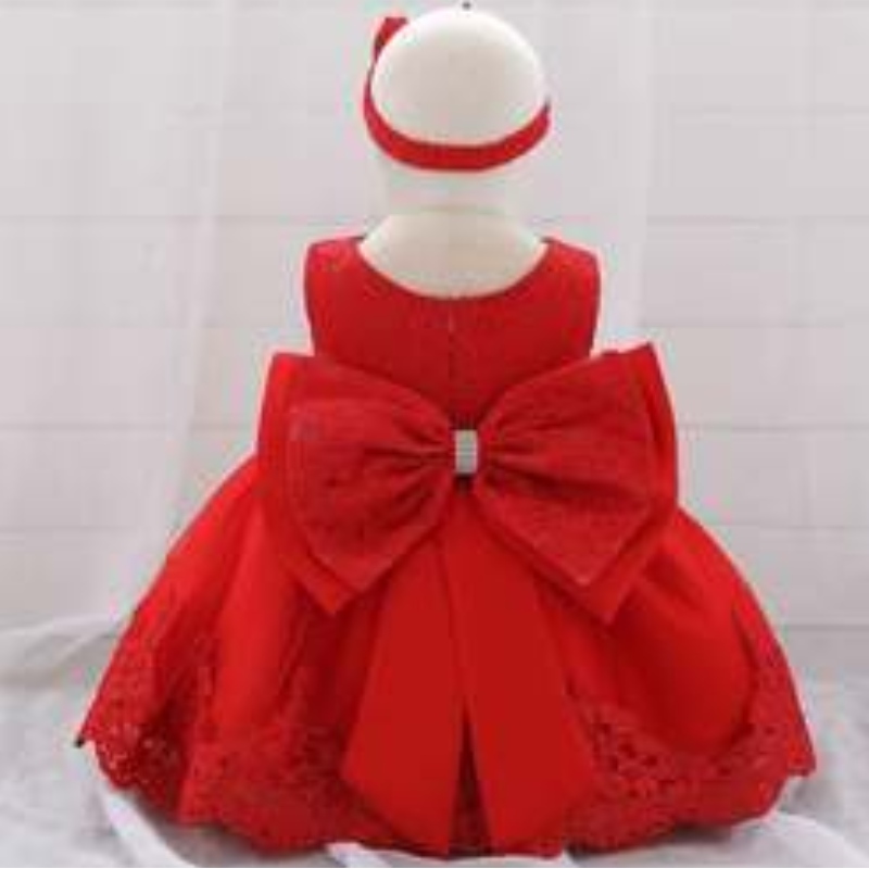 Baige White Baby Girl Party Party 1 ปีปาร์ตี้เด็กผู้หญิงชุดเดรส frocklittle princess กระโปรงผมฟรี