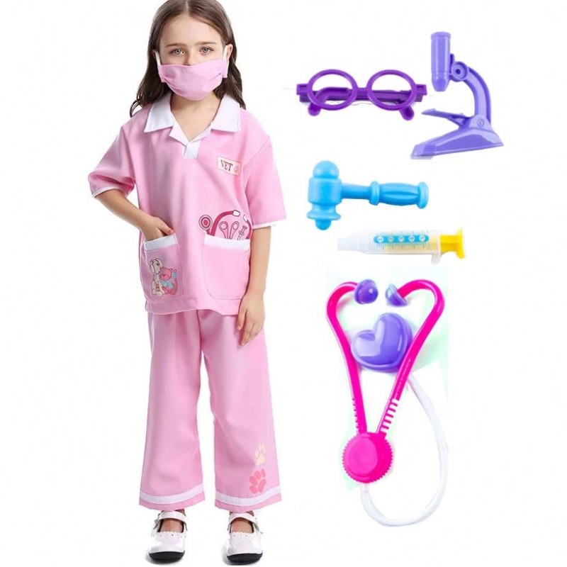 Dr Uniform Animal Doctor Veterinarian Pretend Play Dress Up Set Halloween Costumes พร้อมชุดแพทย์ HCBC-013