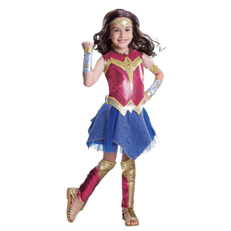 เครื่องแต่งกายเด็กสาว Wonder Dress Up Superhero คอสเพลย์ชุดฮาโลวีนสำหรับเด็ก