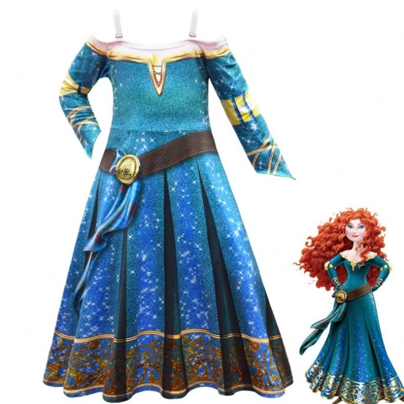 Halloween Braver Legends Merida Cosplay Dress Up Girls \\\\ \'ชุดเดรสแต่งตัว